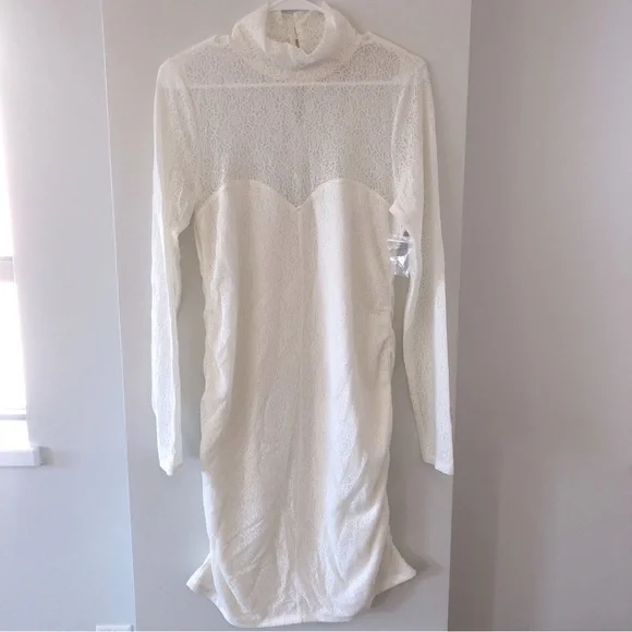 Open Edit | Dresses | Open Edit White Long Sleeve Lace Dress | Poshmark